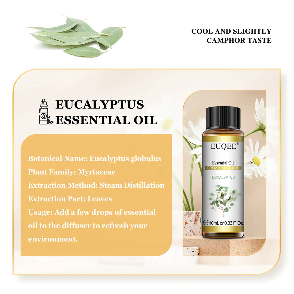 Flacon d’huile essentielle de 10ml avec parfum au choix