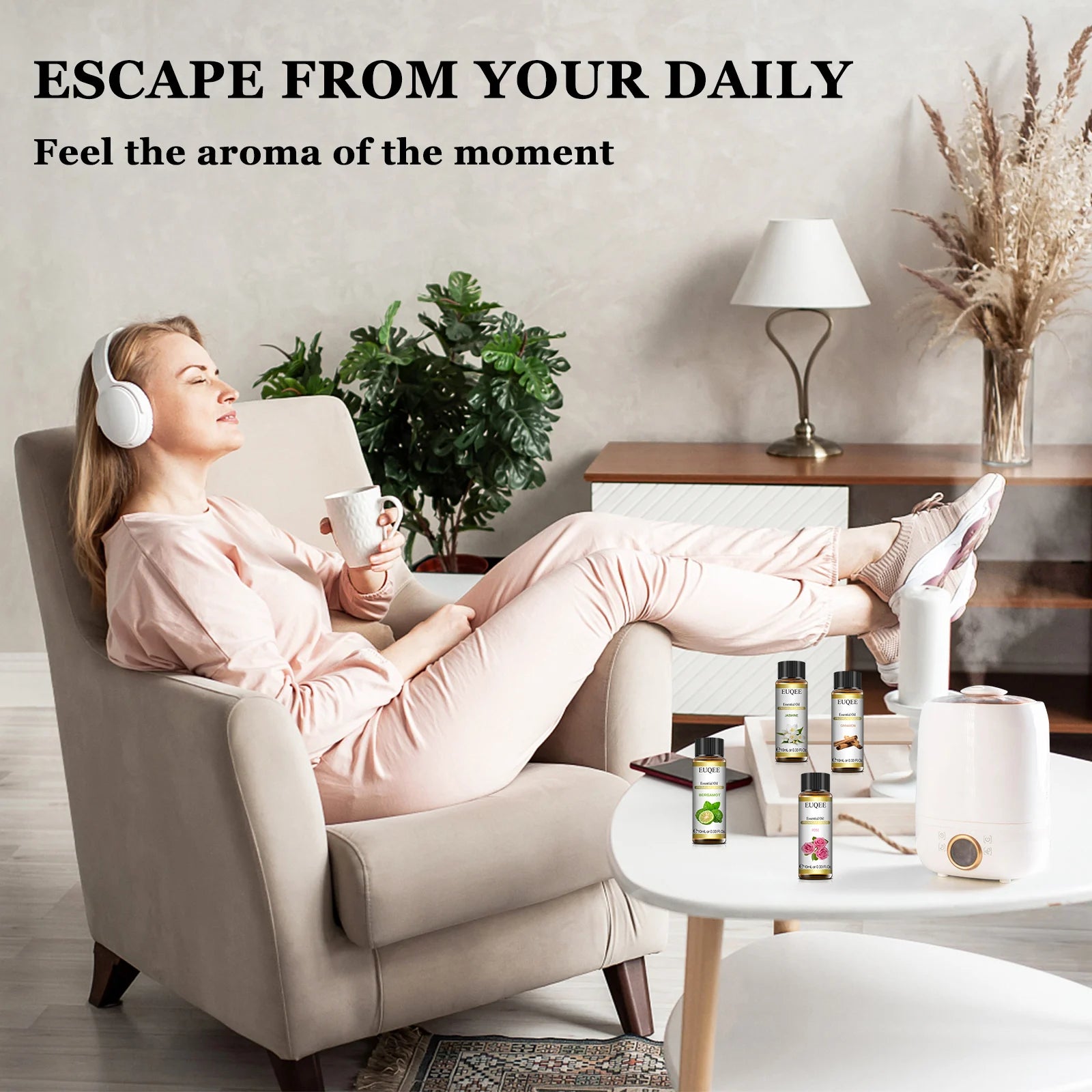Flacon d’huile essentielle de 10ml avec parfum au choix